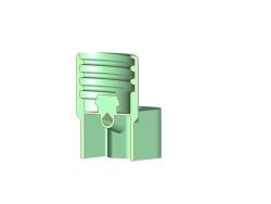 Schnitt CAD-Konstruktion Ventiladapter